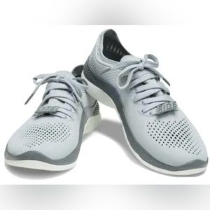 Crocs Men's LiteRide 360 Pacer Sneakers, Light Grey/Slate Grey, Sz 10